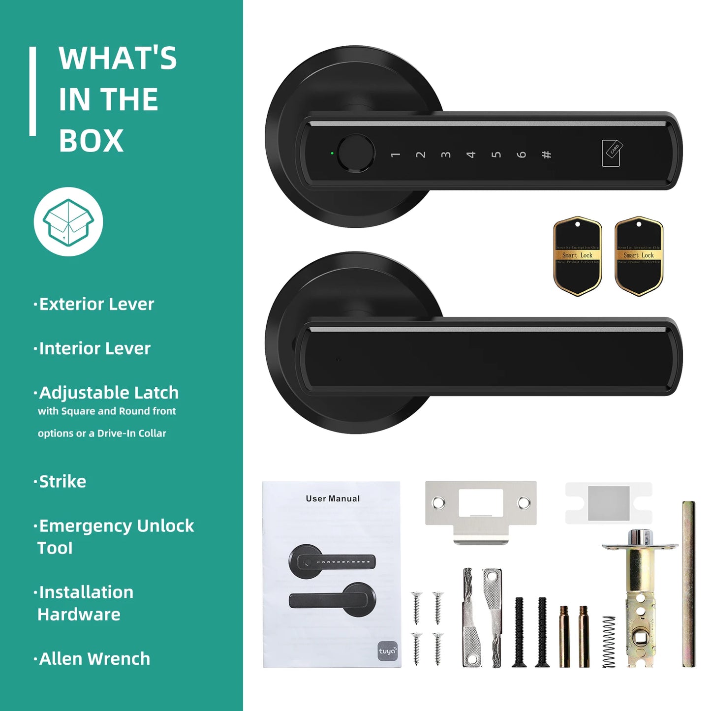 Viladepot Smart Lock – Fingerprint, App Control, Passcode & Touchscreen Keypad