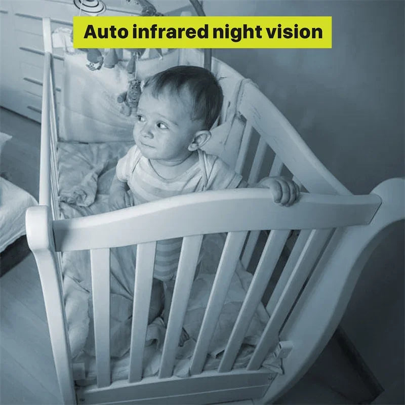 Babystar 5-Inch Video Baby Monitor – Remote Pan-Tilt-Zoom Camera, 2-Way Audio, VOX Mode & Lullabies