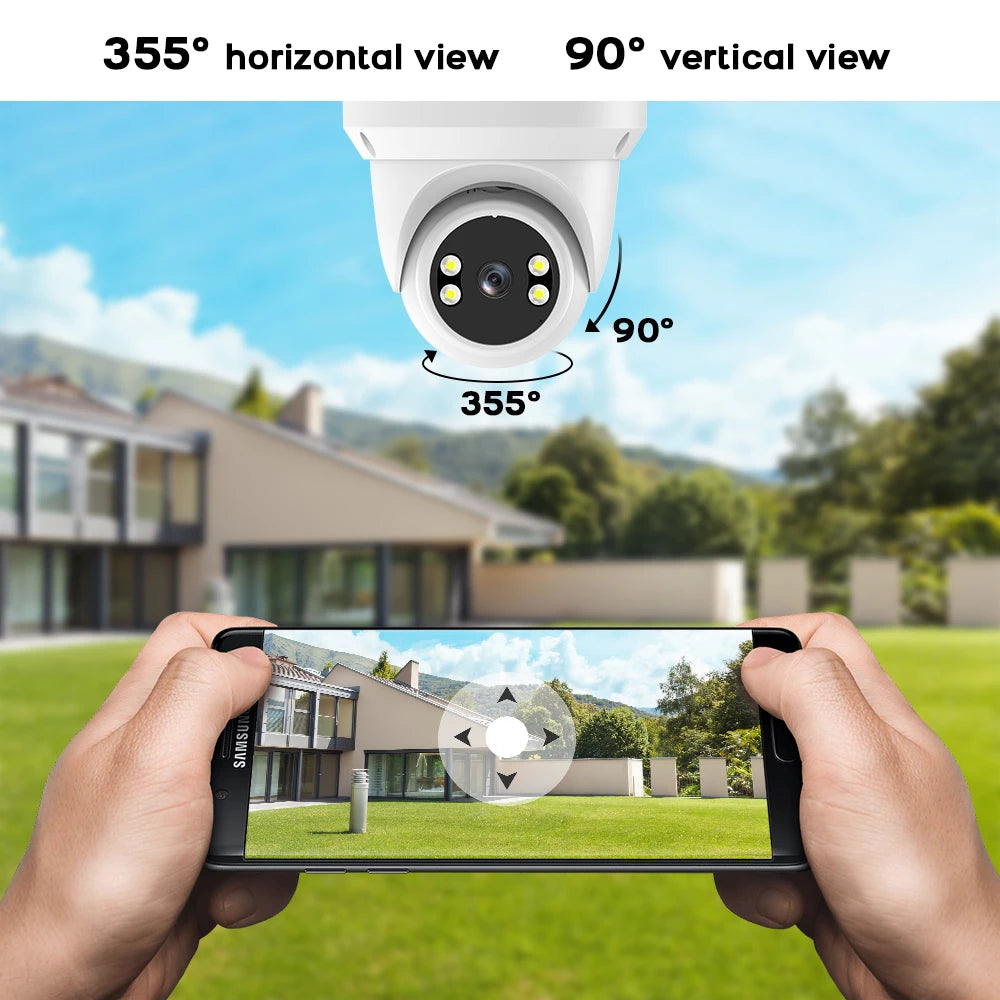 PGST 3MP HD Tuya PTZ WiFi Security Camera – 2-Way Audio, Night Vision, Humanoid Tracking, Waterproof