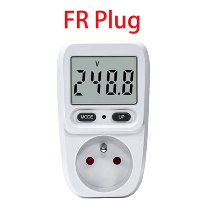 Smart Power Meter Wattmeter – Electric Energy Consumption Analyzer, Current Measuring Socket, Electricity Fees Monitor