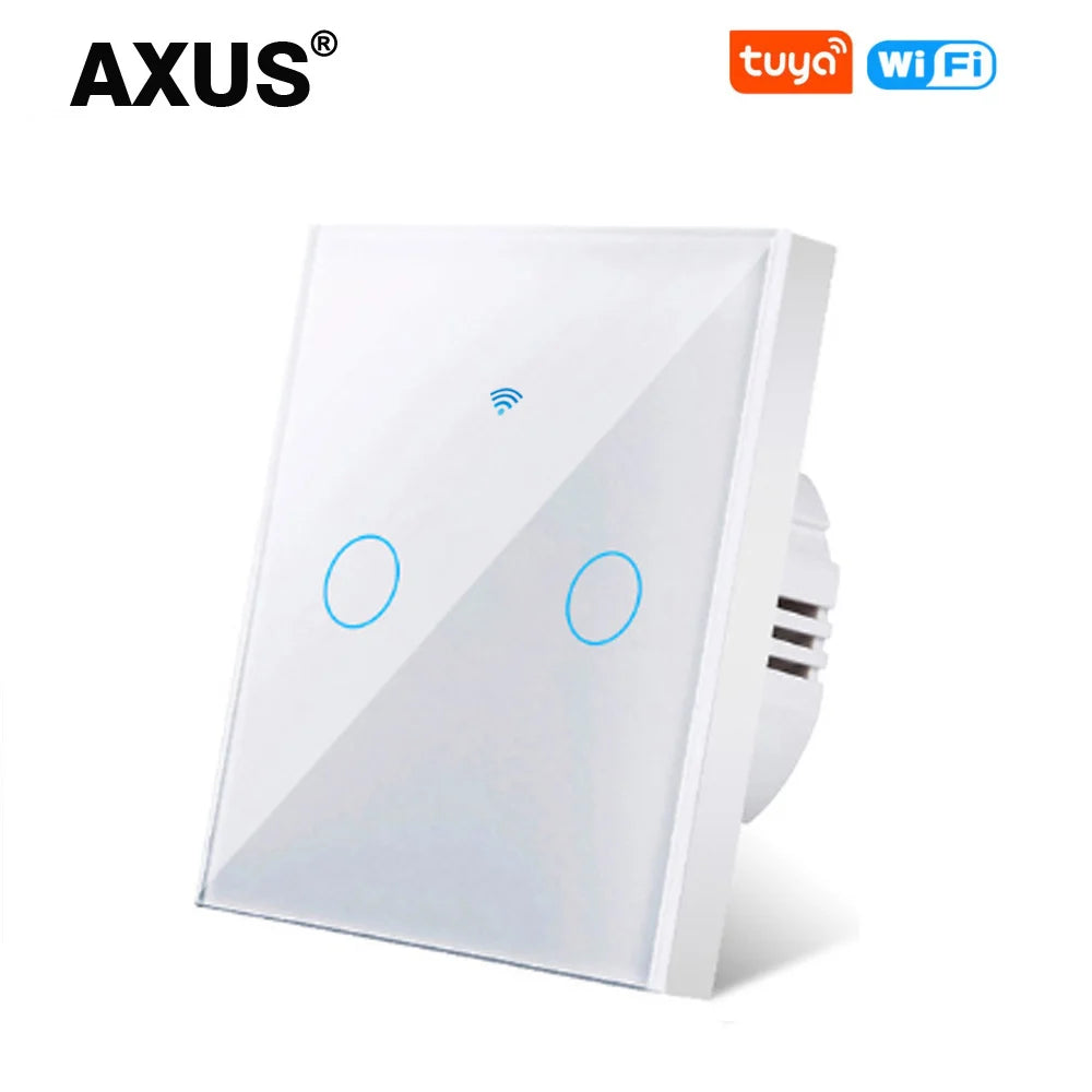 AXUS EU WiFi Smart Light Switch – Touch, RF433, No Neutral Wire, Tuya App, Alexa & Google Home
