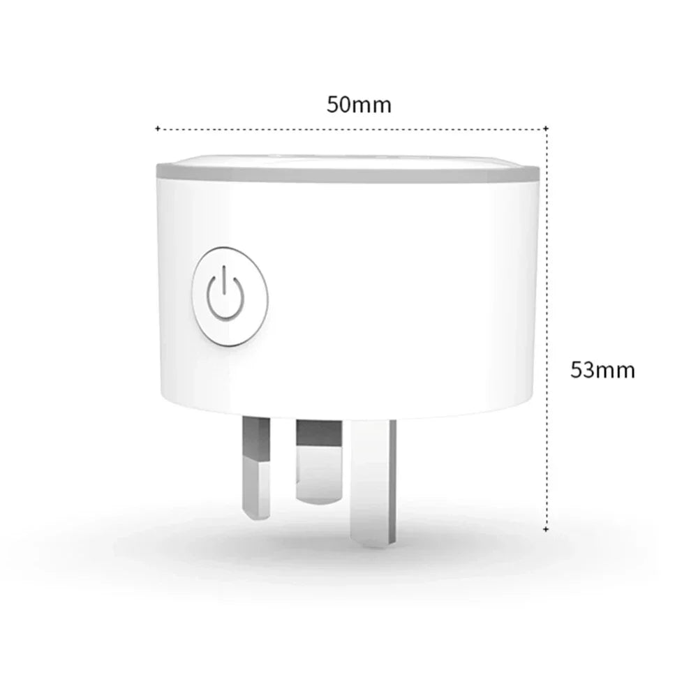 Melery WiFi Smart Power Plug – AU Adapter, LED Indicator, Voice Control, Works with Alexa, Google Home & Tuya